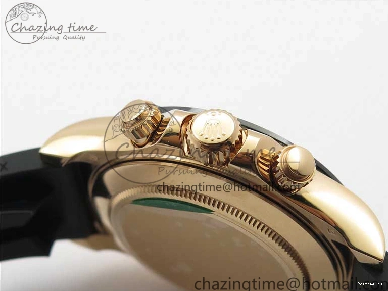 1224 Daytona 116515 Noob 1:1 Best Edition Chocolate Dial Lume Markers on Black Rubber Strap SA4130 (Free Extra Strap) V Stylish 2976